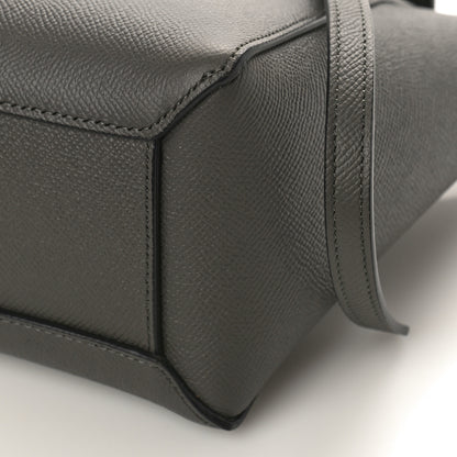 Celine Grained Calfskin Nano Belt Bag Grey 7 of 7