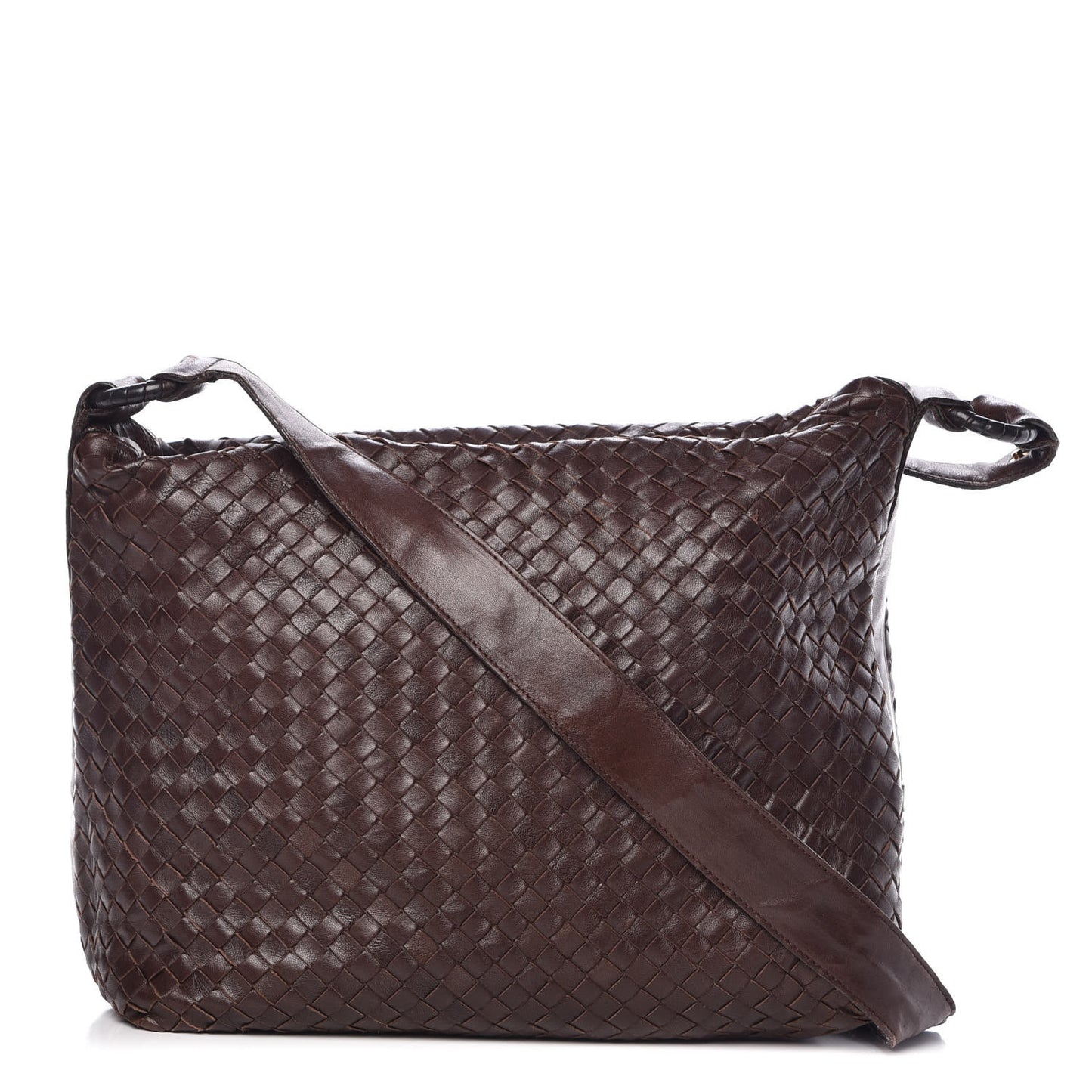 Nappa Intrecciato Hobo Ebano
