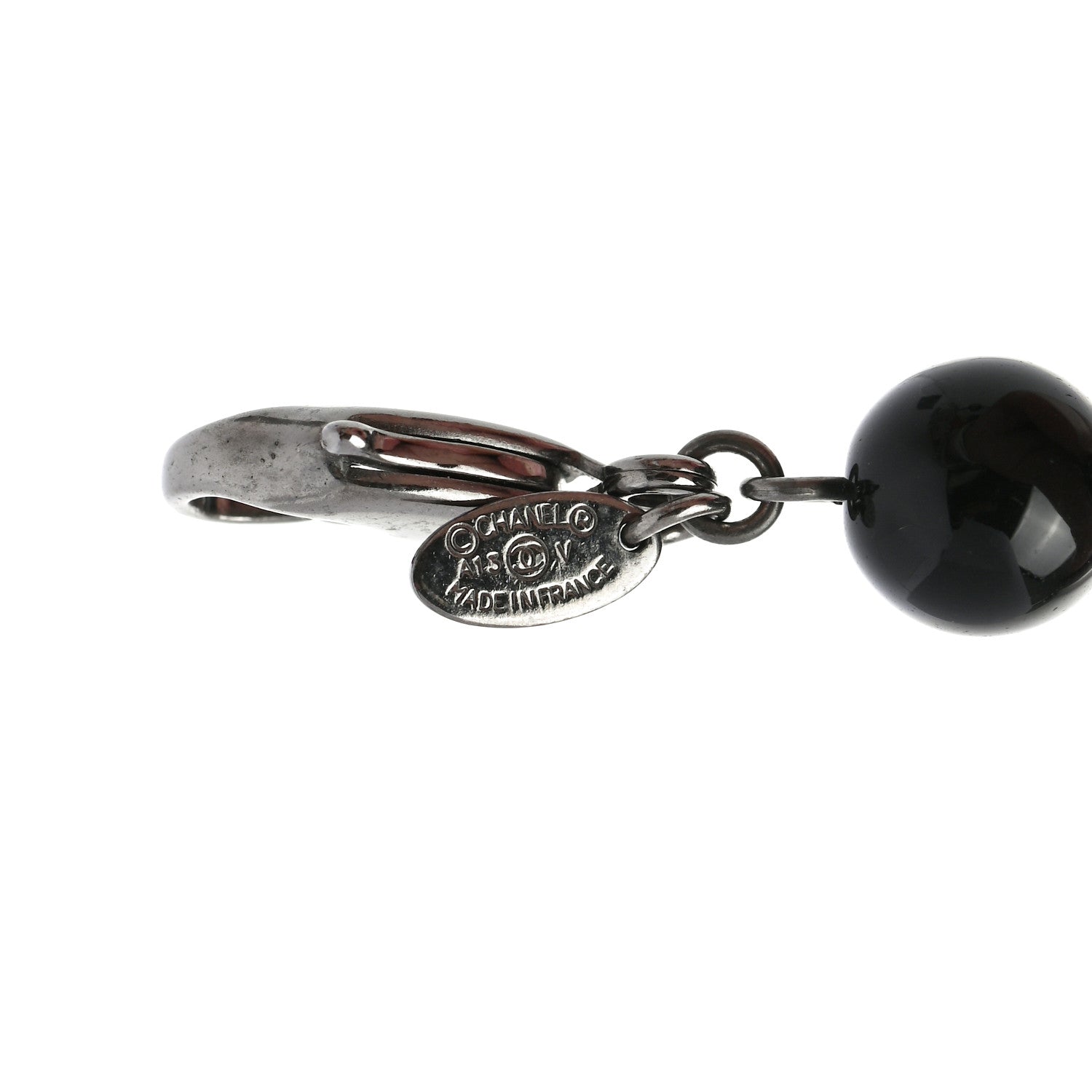 Chanel Pearl Beaded CC Bracelet Black 4 of 4