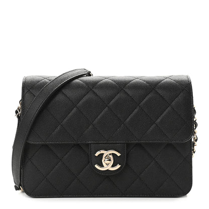 Chanel Caviar Quilted Large Like A Wallet Flap Black 1 of 8