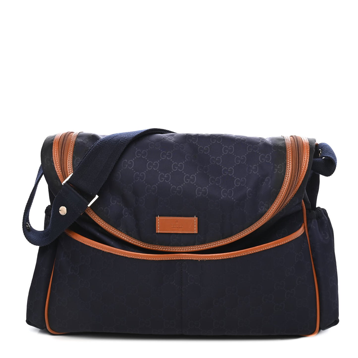 Nylon Monogram Light Diaper Bag Blue