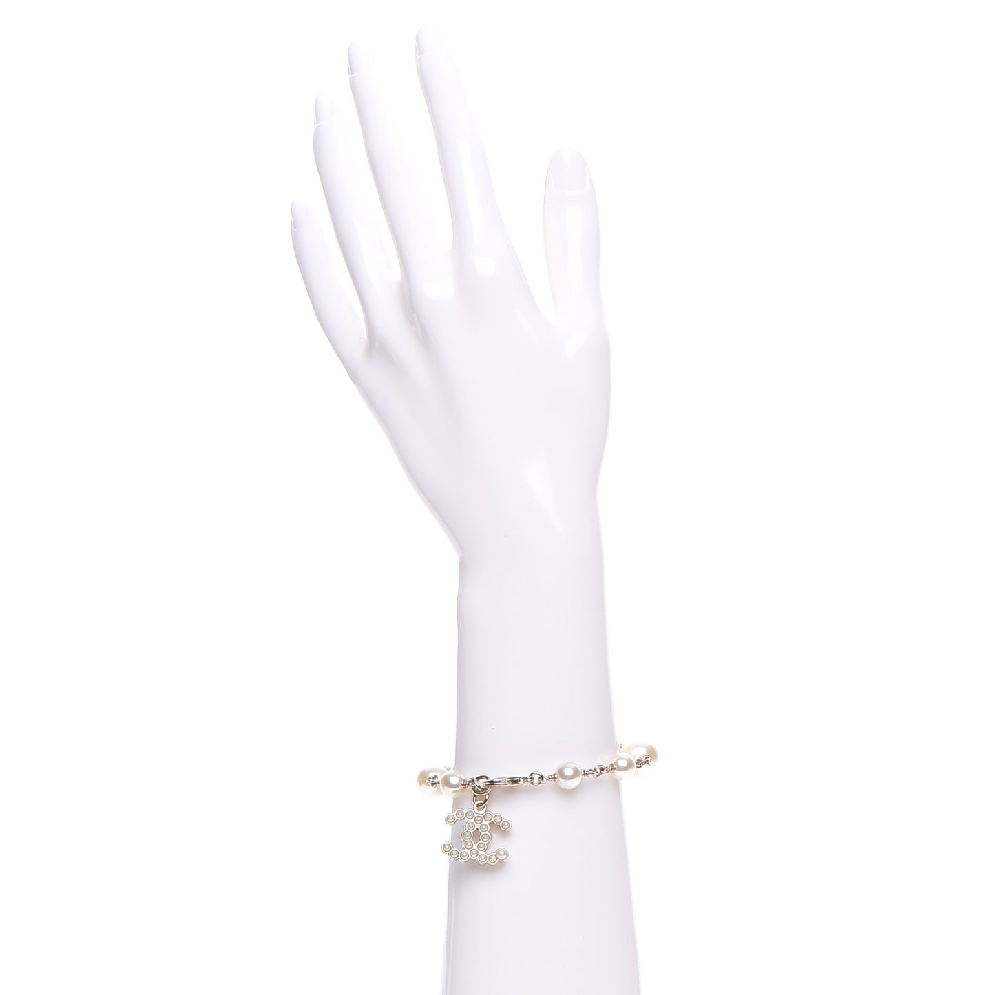 Pearl CC Bracelet Gold