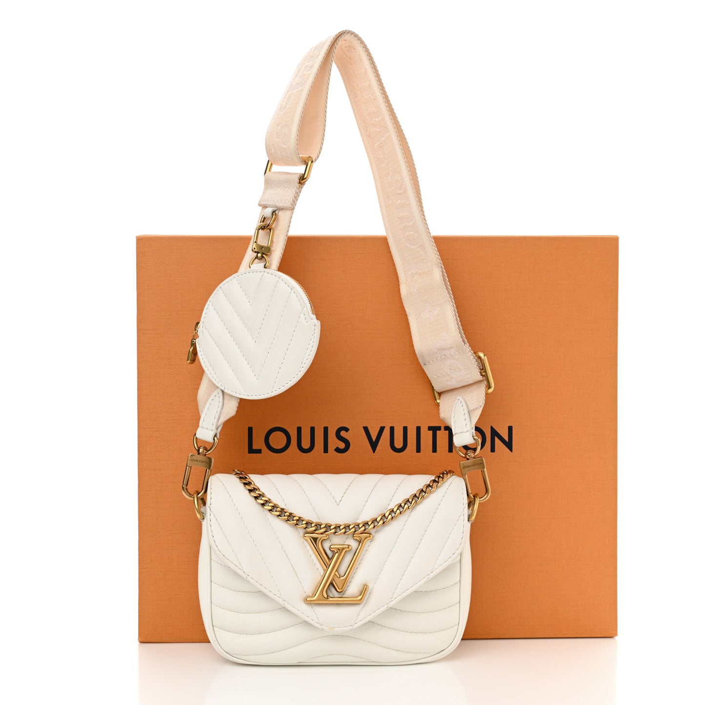 Calfskin New Wave Multi Pochette Snow