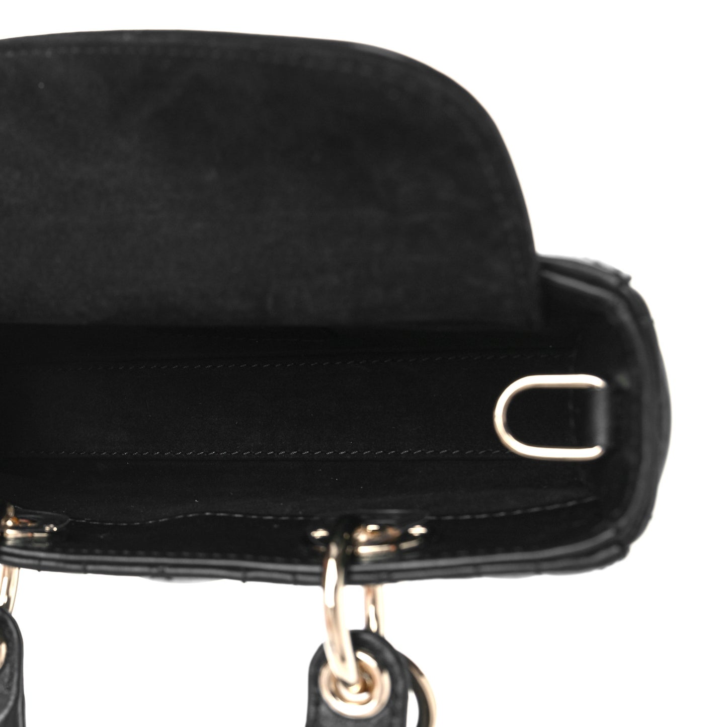 Lambskin Cannage Micro Lady D-Joy Black