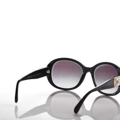 Chanel Acetate CC Turnlock Sunglasses 5235-Q Black Beige 4 of 7
