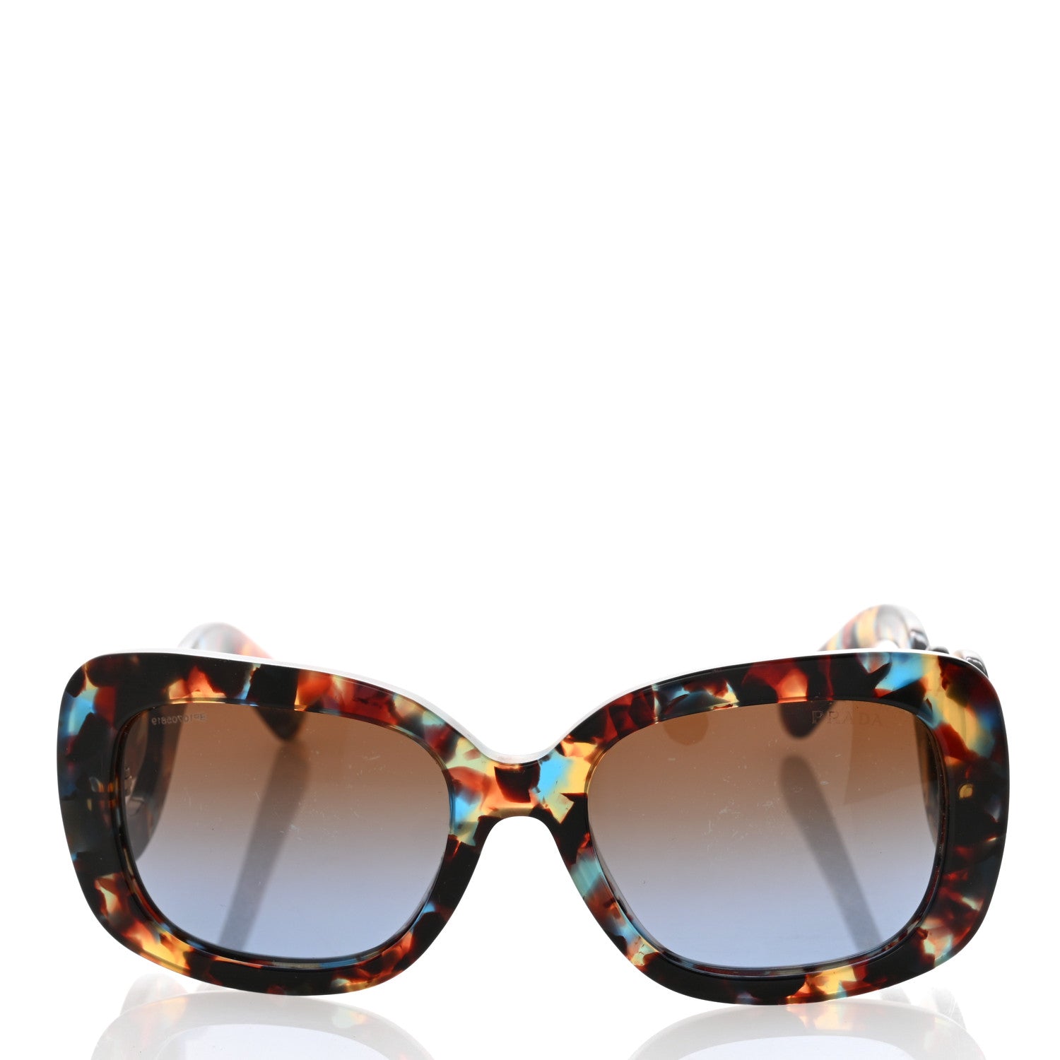 Prada Baroque Sunglasses Tortoise Blue 2 of 8