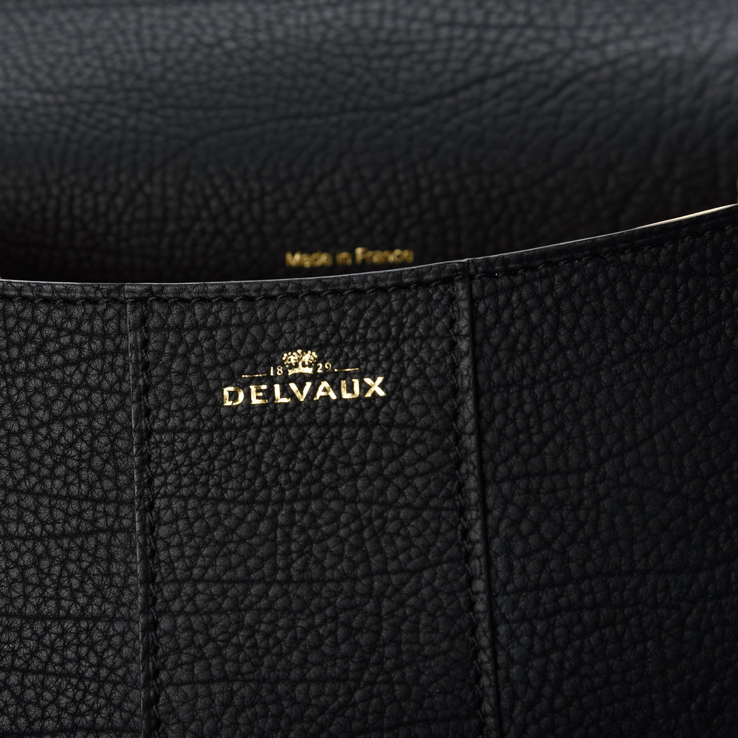 Delvaux Grained Calfskin Mini Brillant Satchel Black 9 of 10