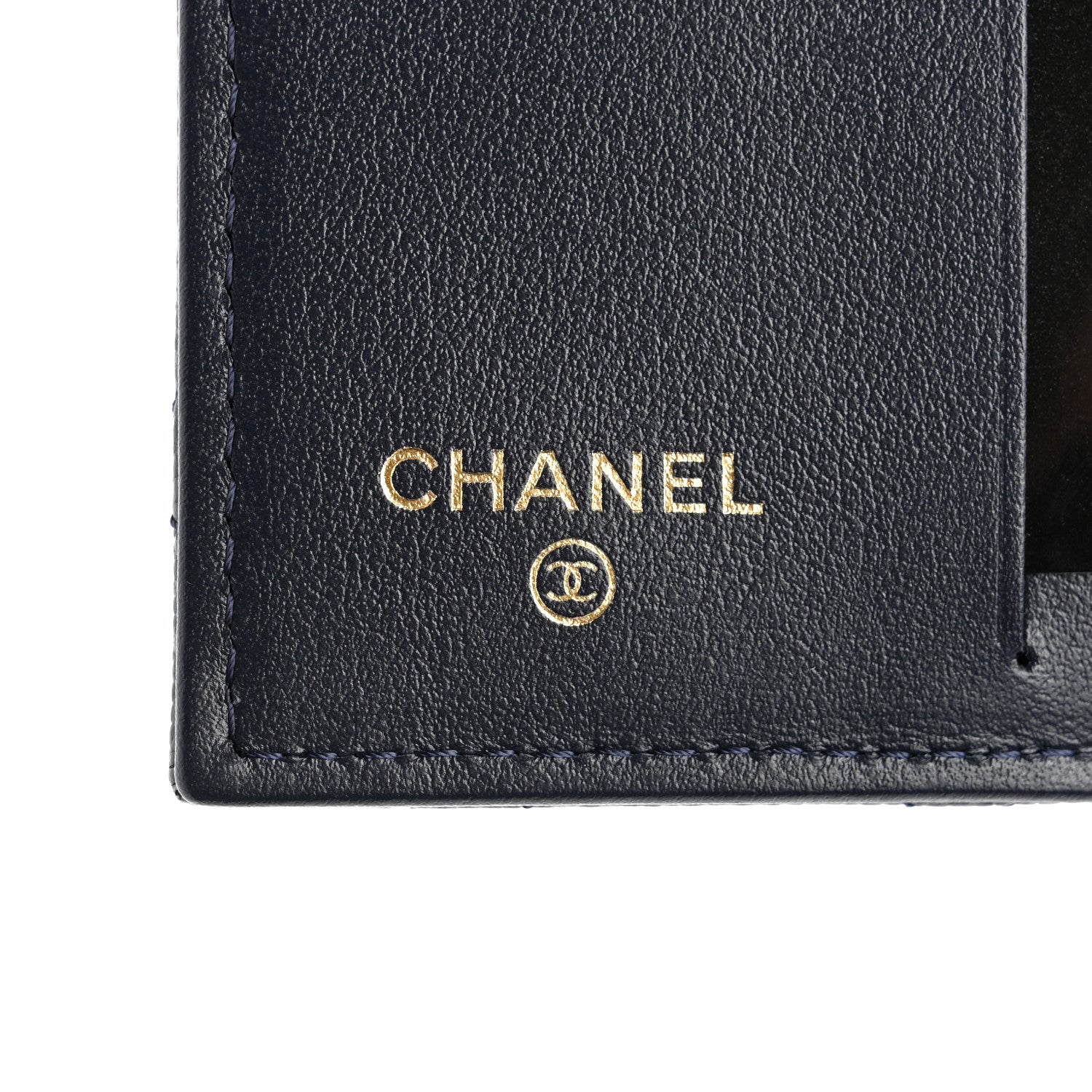 Chanel Caviar Quilted Card Holder Wallet Navy 6 of 8