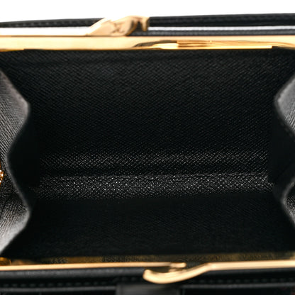 Louis Vuitton Epi French Purse Wallet Black 6 of 7