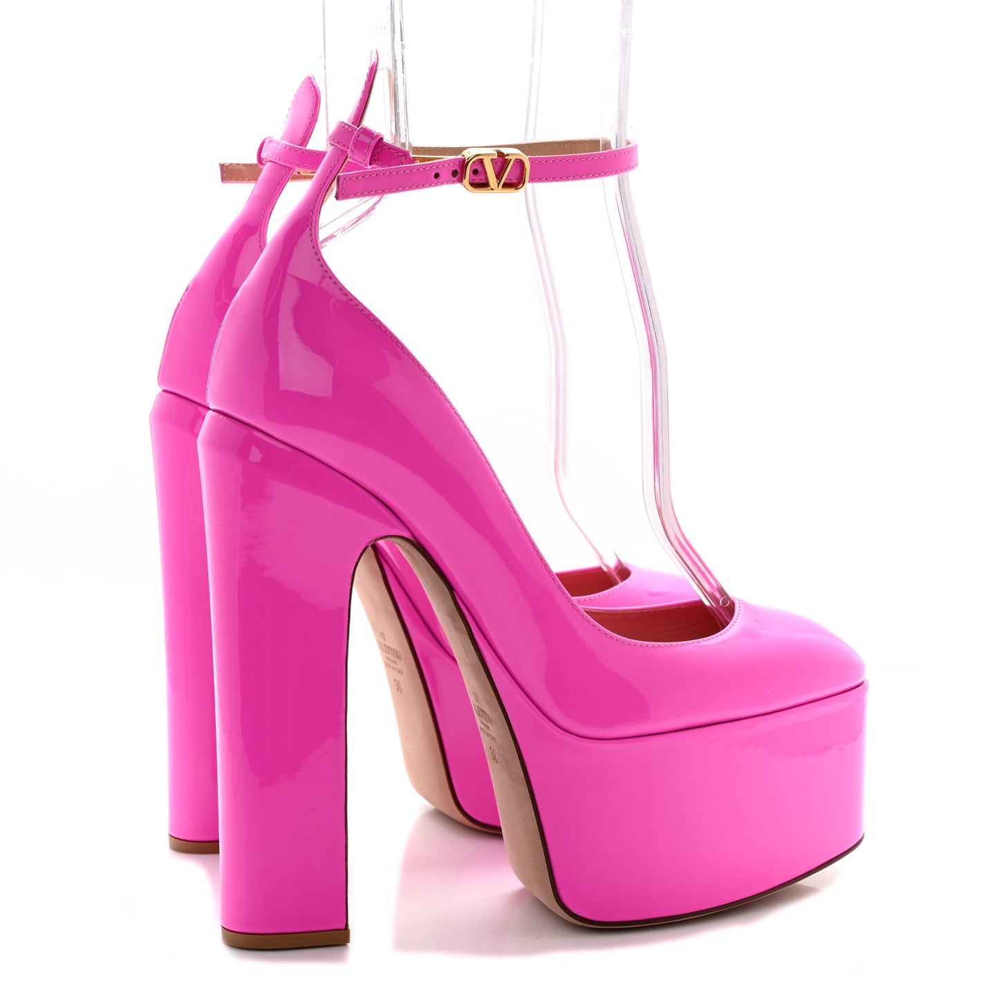 Patent Tan-Go 55/155mm Platform Pumps 38 Pink PP