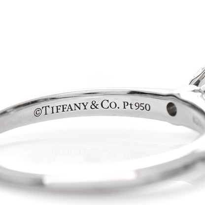 Tiffany Platinum Diamond .23ct Solitaire Engagement Ring 49 5 5 of 7