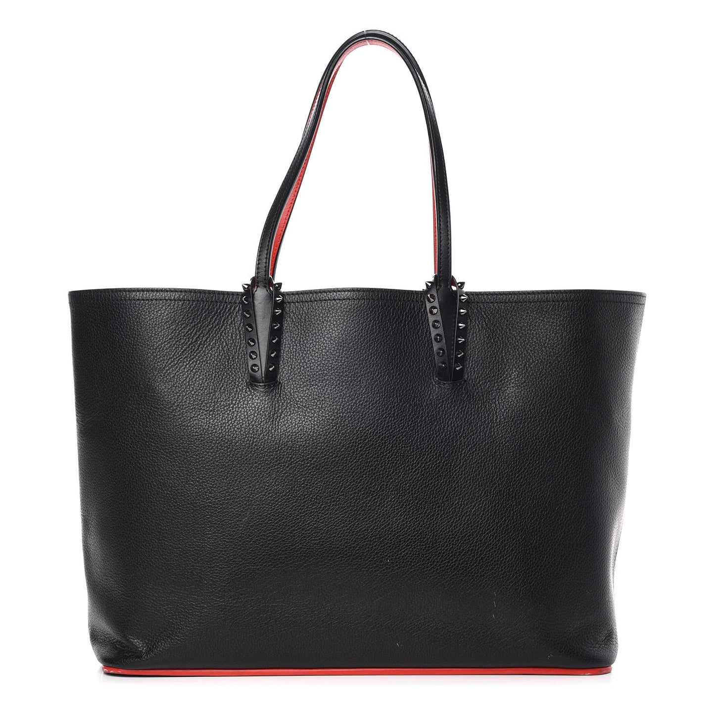 Calfskin Spikes East West Cabata Tote Black