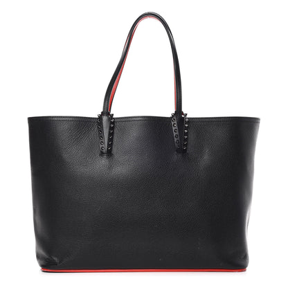 Christian Louboutin Calfskin Spikes East West Cabata Tote Black 3 of 21