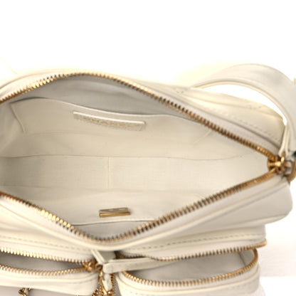 Chanel Calfskin Quilted Small Camera Case White 5 of 9