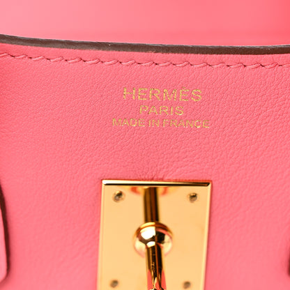 Hermes Swift Birkin 25 Rose Azalee 6 of 11