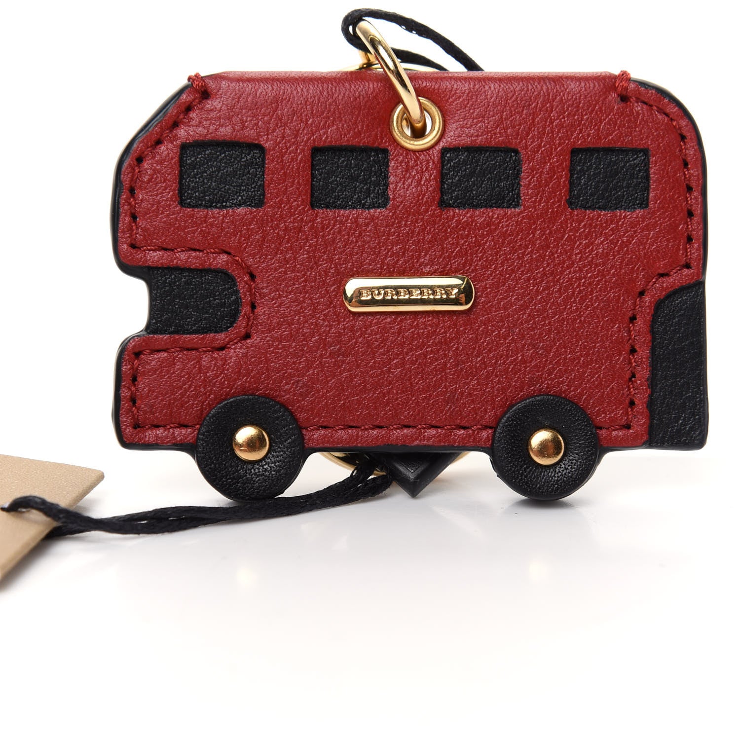 Burberry Calfskin London Bus Key Charm Parade Red 5 of 6