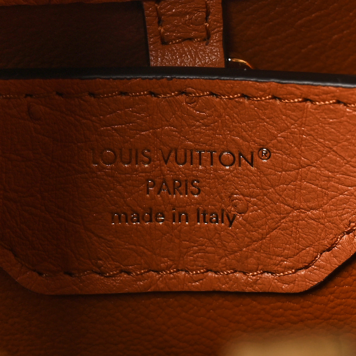 Louis Vuitton Ostrich Capucines BB Cognac 5 of 10
