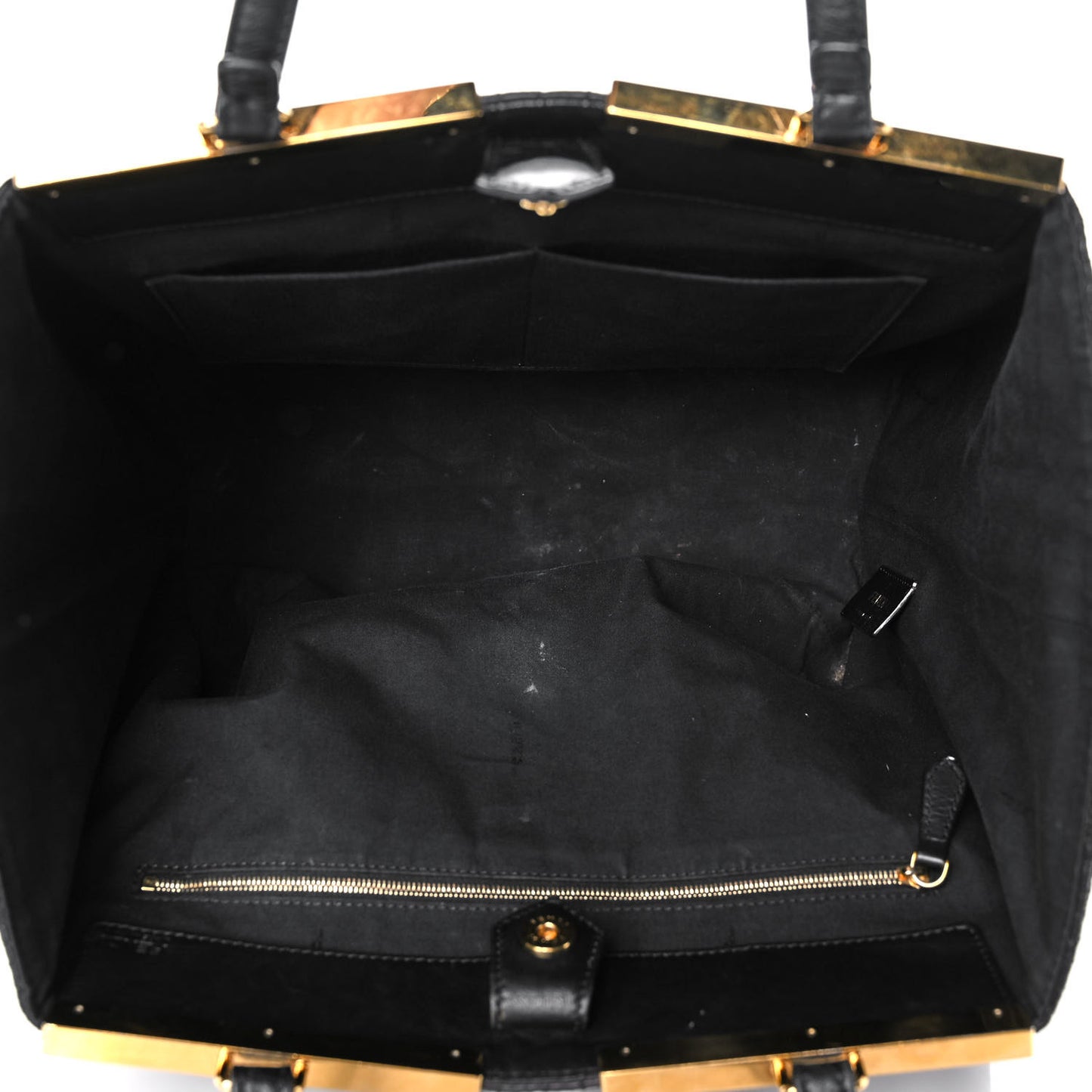 Nappa Crocodile Trapuntata Large 3Jours Tote Black