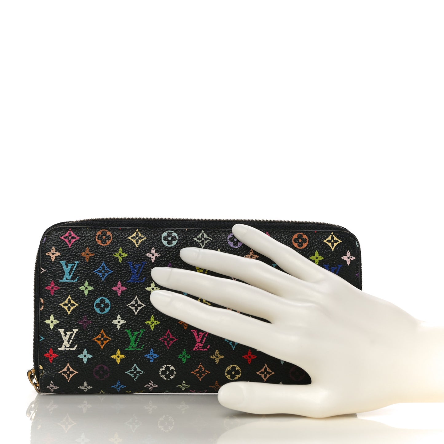 Monogram Multicolor Zippy Wallet Black Grenade