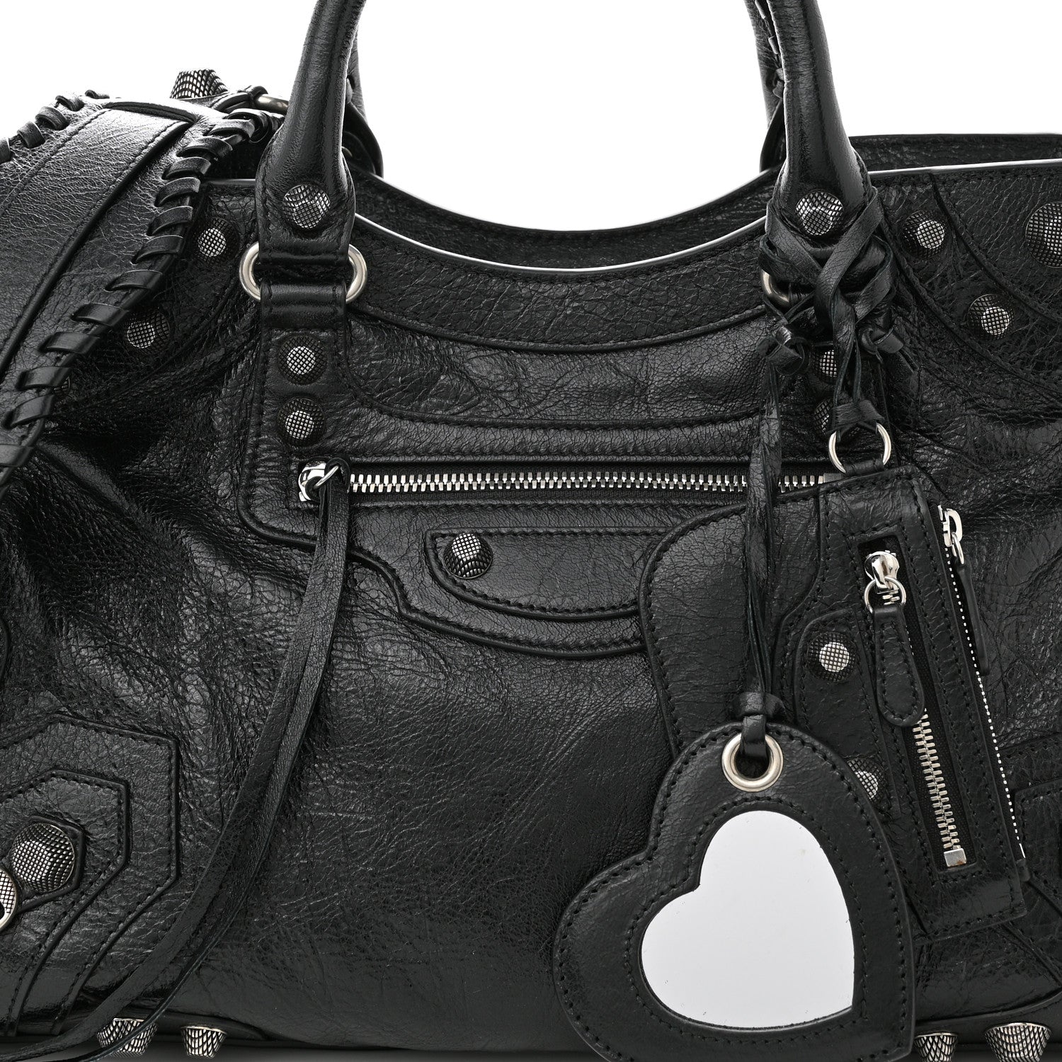 Balenciaga Agneau Arena Neo Cagole City Handbag Black 8 of 10