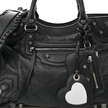 Balenciaga Agneau Arena Neo Cagole City Handbag Black 8 of 10
