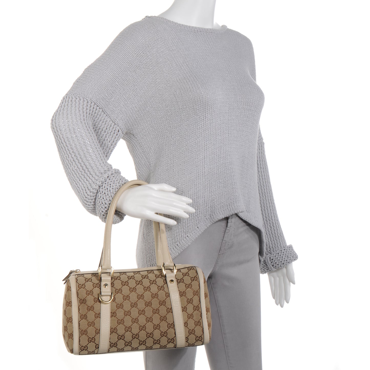 Monogram Small Abbey Boston Off White