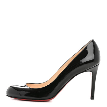 Christian Louboutin Patent Simple 85 Pumps 37.5 Black 1 of 8