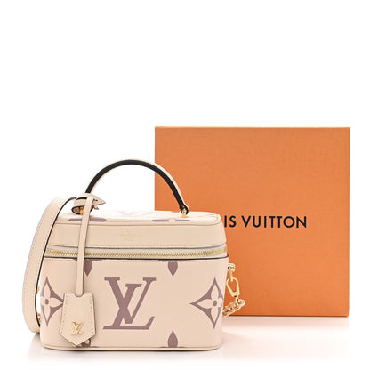 Louis Vuitton Empreinte Monogram Giant Vanity PM Creme Bois de Rose 3 of 12