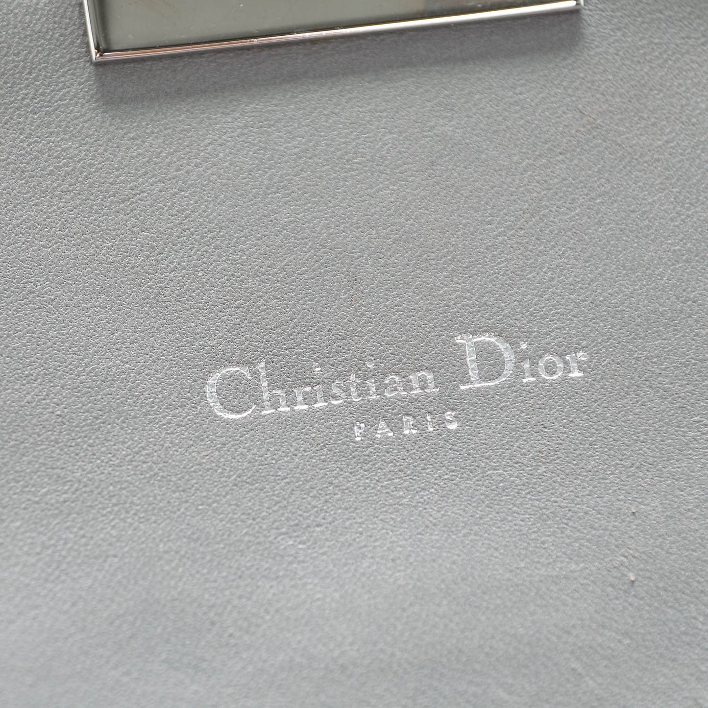 Lambskin Cannage Miss Dior Promenade Pouch Grey