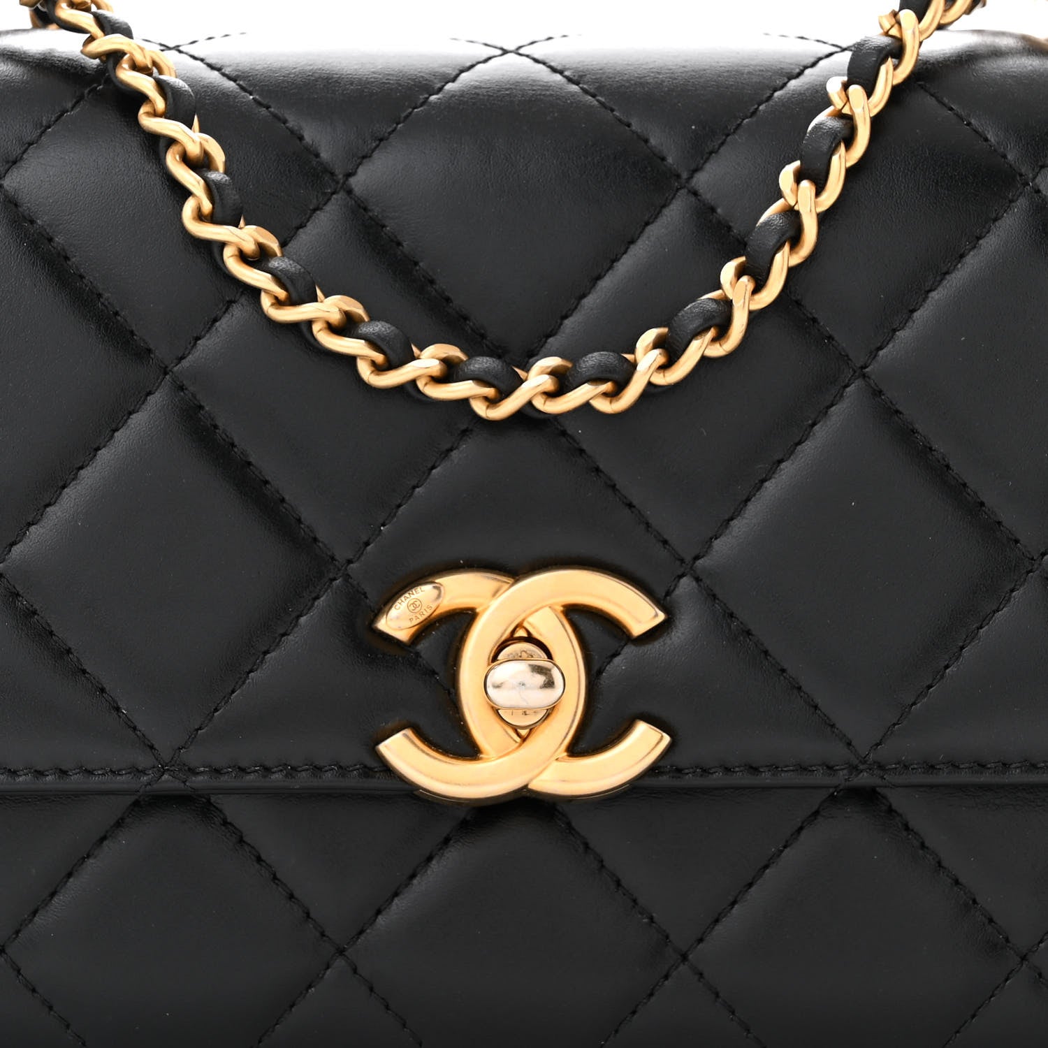 Chanel Calfskin Quilted Mini Perfect Fit Flap Black 8 of 12