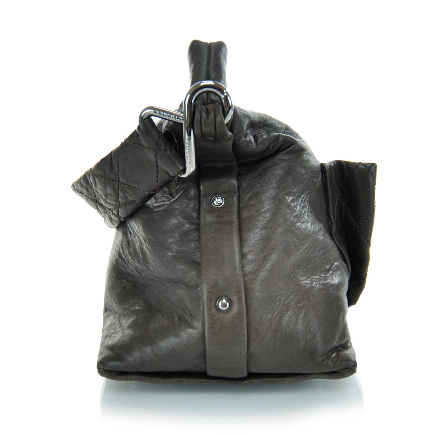 Quilted Lambskin 8 Knots Hobo Brown
