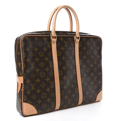 Louis Vuitton Monogram Porte-Documents Voyage Briefcase 3 of 10