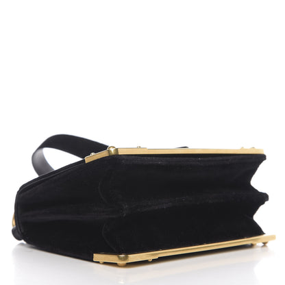 Prada Velvet City Calfskin Cahier Bag Black 3 of 8