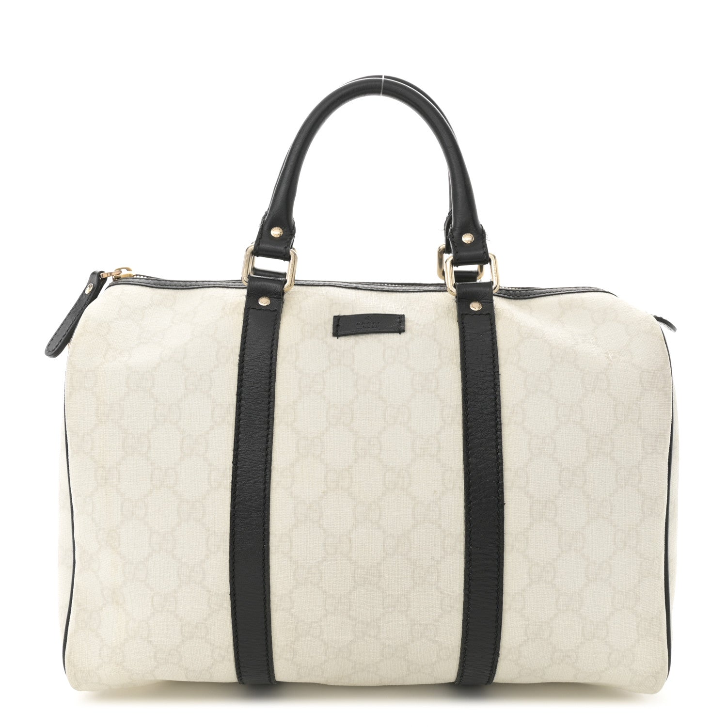 Gucci GG Plus Monogram Medium Joy Boston White Black 1 of 14
