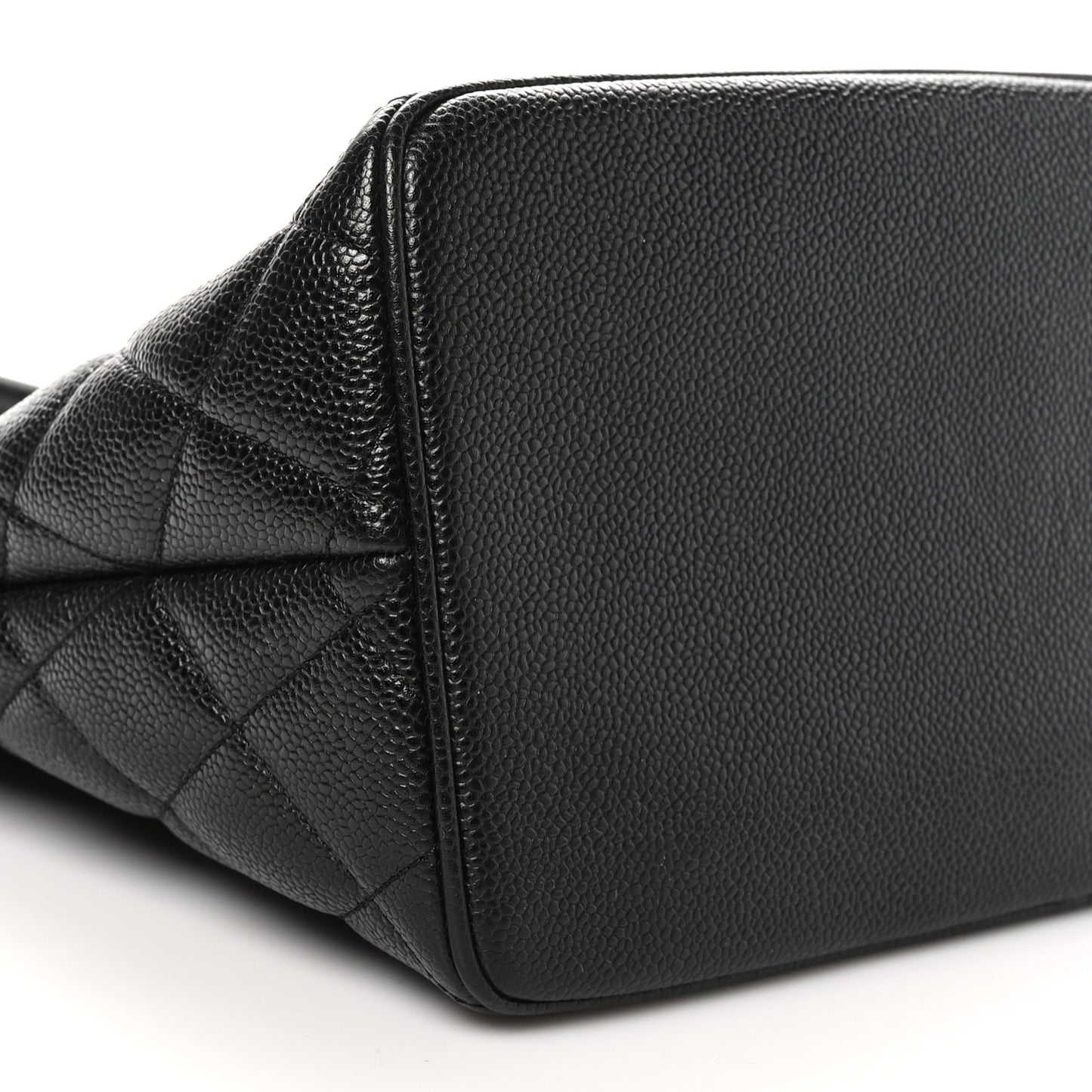Caviar Quilted Medallion Tote Black