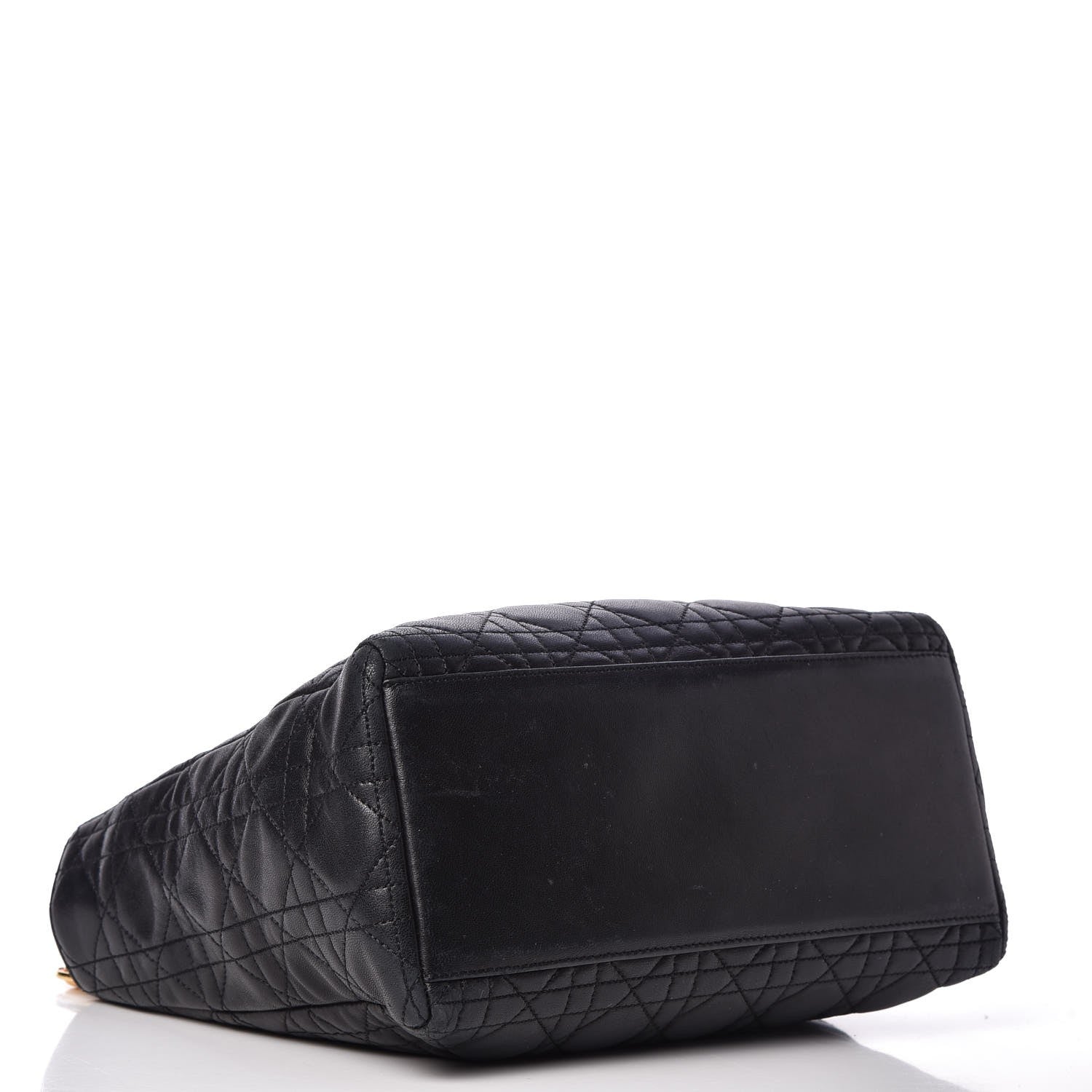 Christian Dior Lambskin Cannage Medium Lady Dior Black 4 of 12