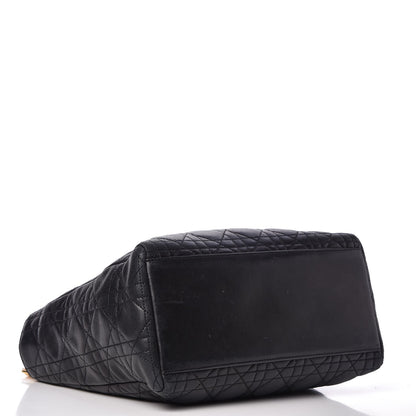 Christian Dior Lambskin Cannage Medium Lady Dior Black 4 of 12