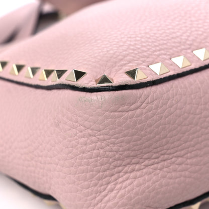 Valentino Garavani Pebbled Calfskin Small Rockstud Flip-Lock Messenger Bag Water Rose 7 of 16