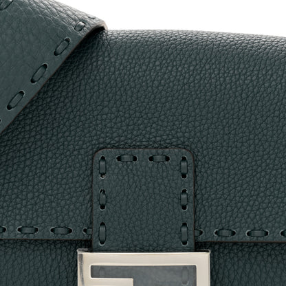 Fendi Cuoio Roma Sellerissima Nappa Sintetica Tape Stitch Baguette Amazzonia 8 of 10