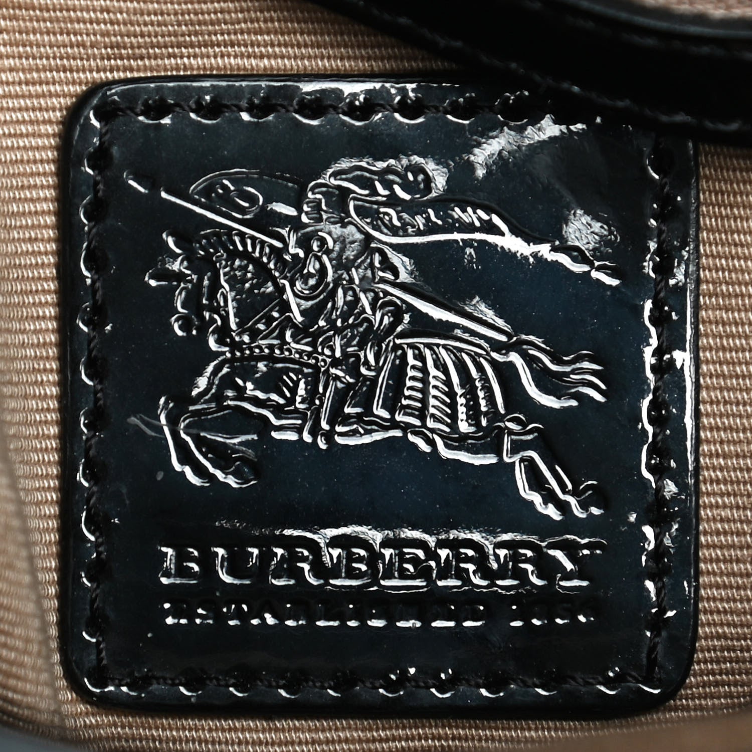 Burberry Patent Nova Check Dryden Crossbody Bag Black 6 of 12