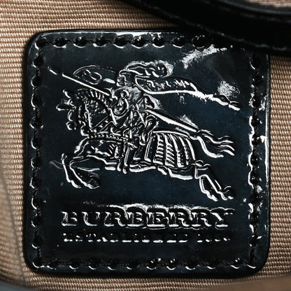 Burberry Patent Nova Check Dryden Crossbody Bag Black 6 of 12