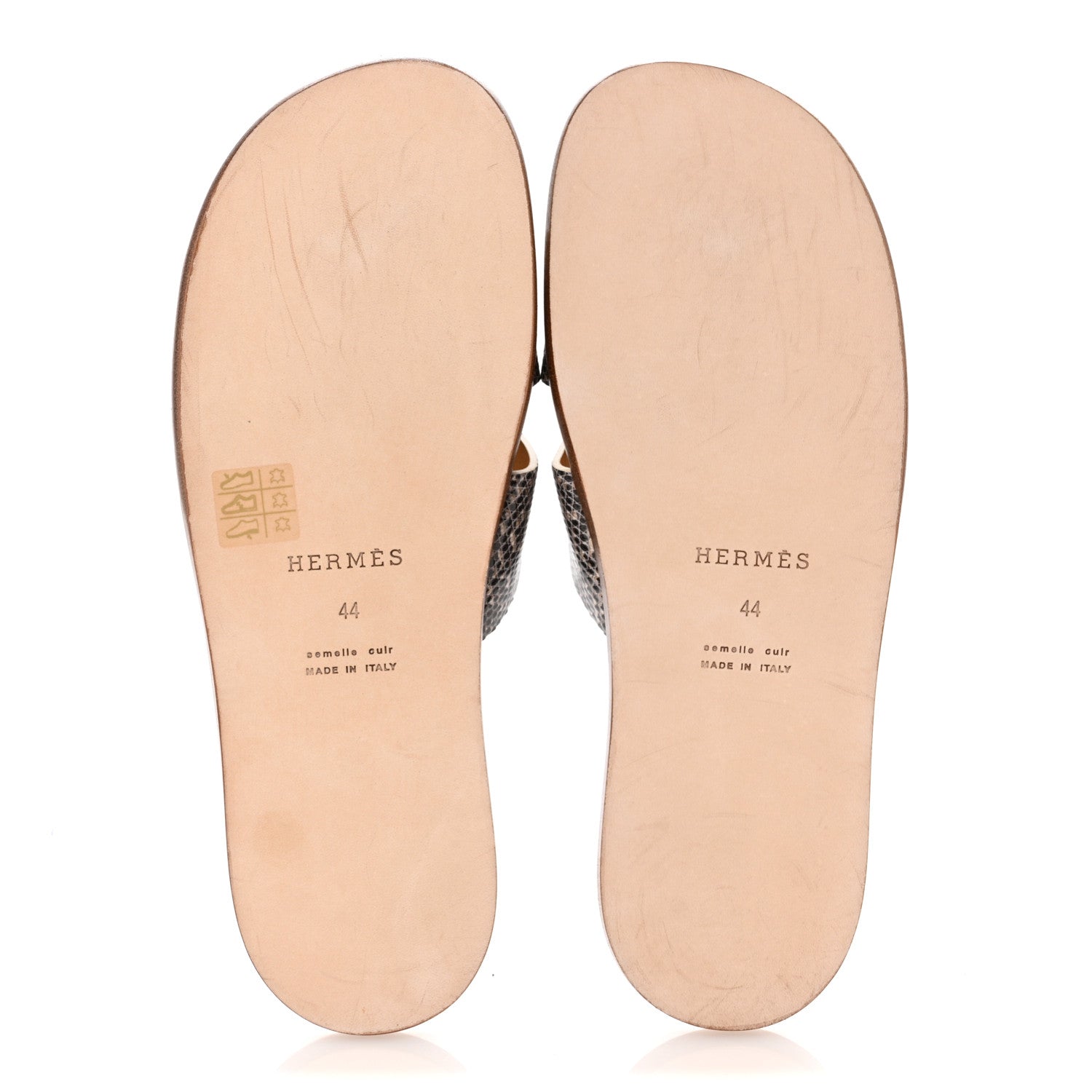 Hermes Lizard Mens Izmir Sandals 44 Ombre 6 of 9