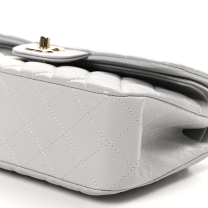 Chanel Caviar Quilted Small Double Flap Grey 10 of 10