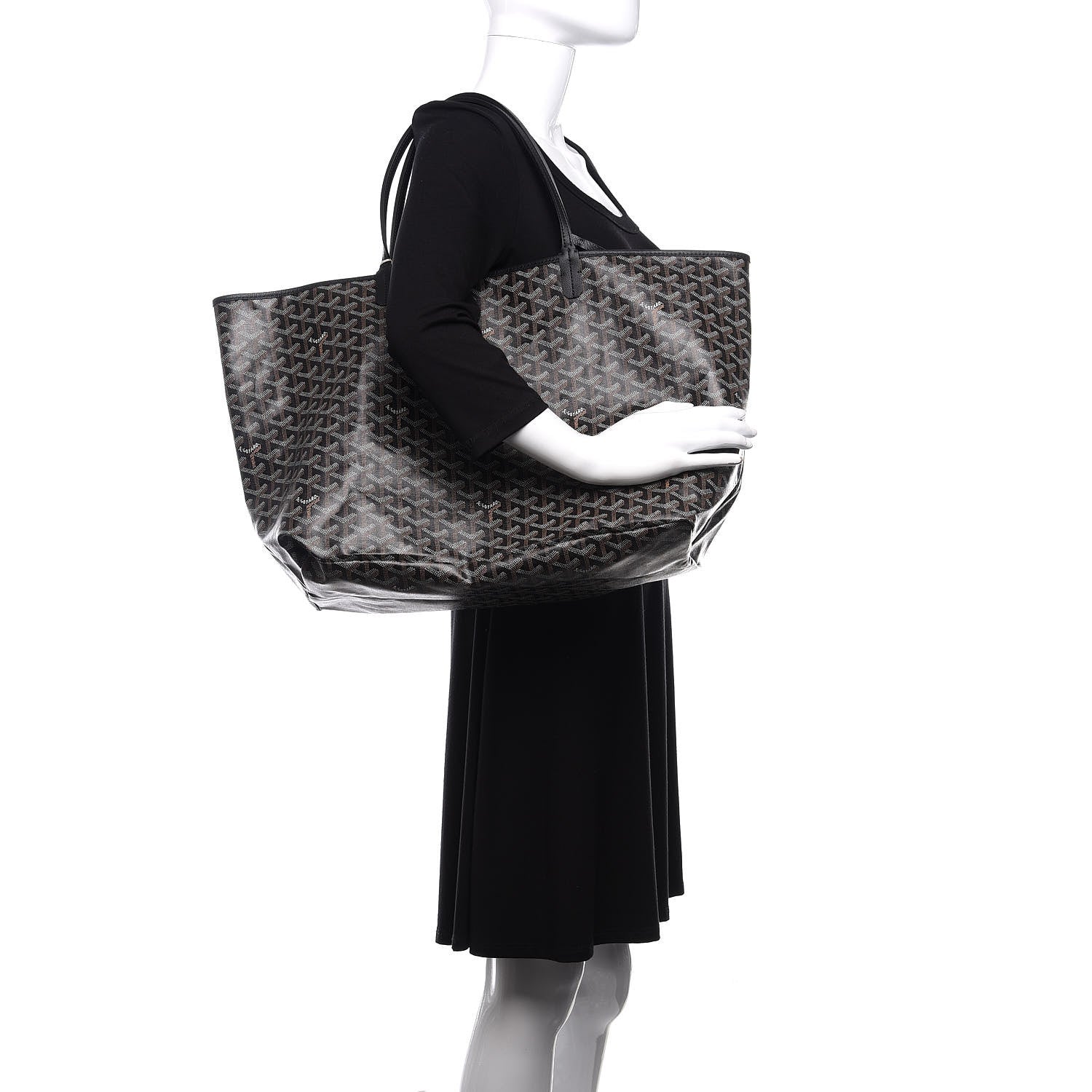 Goyard Goyardine Saint Louis GM Black 2 of 9