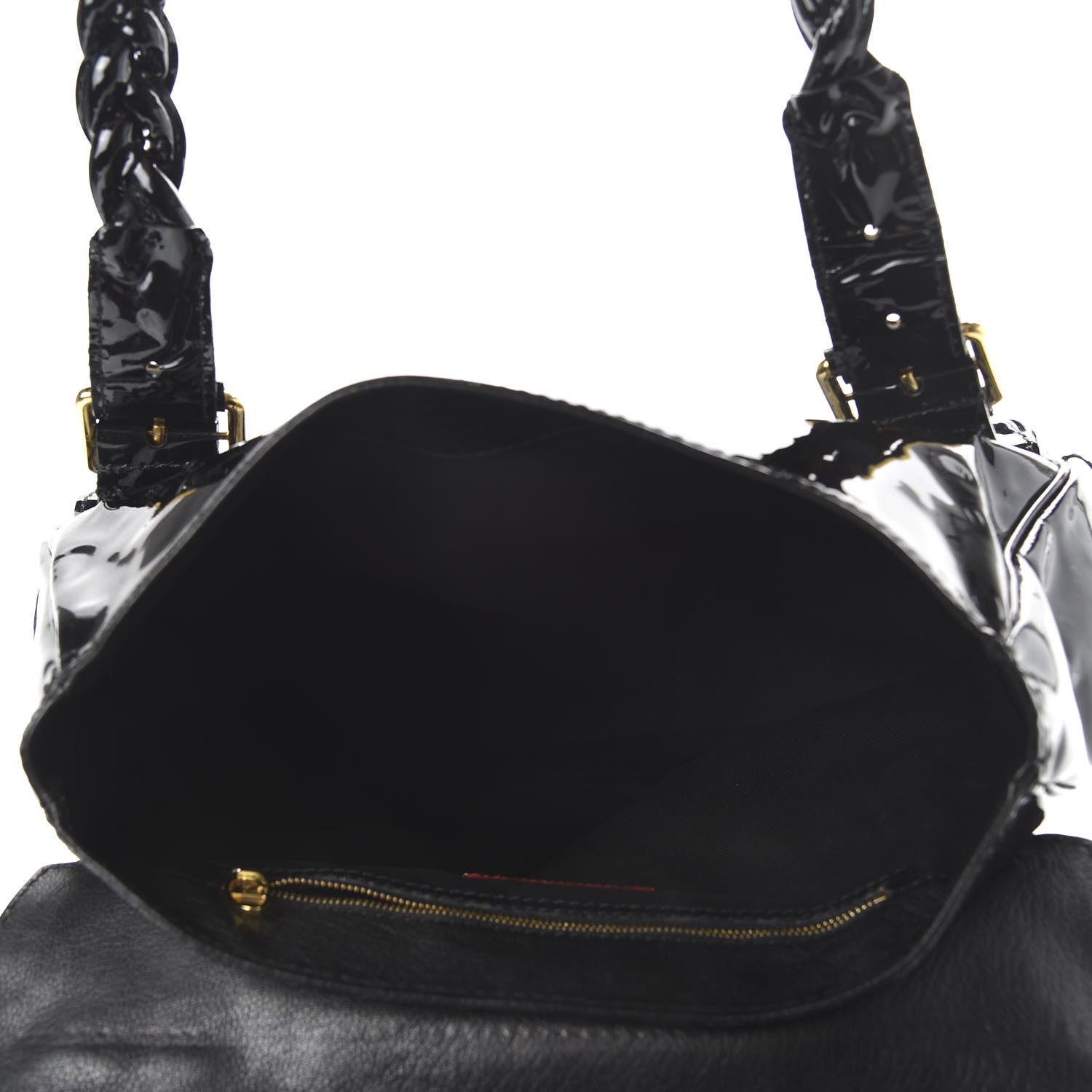 Valentino Garavani Patent Large Histoire Black 5 of 10