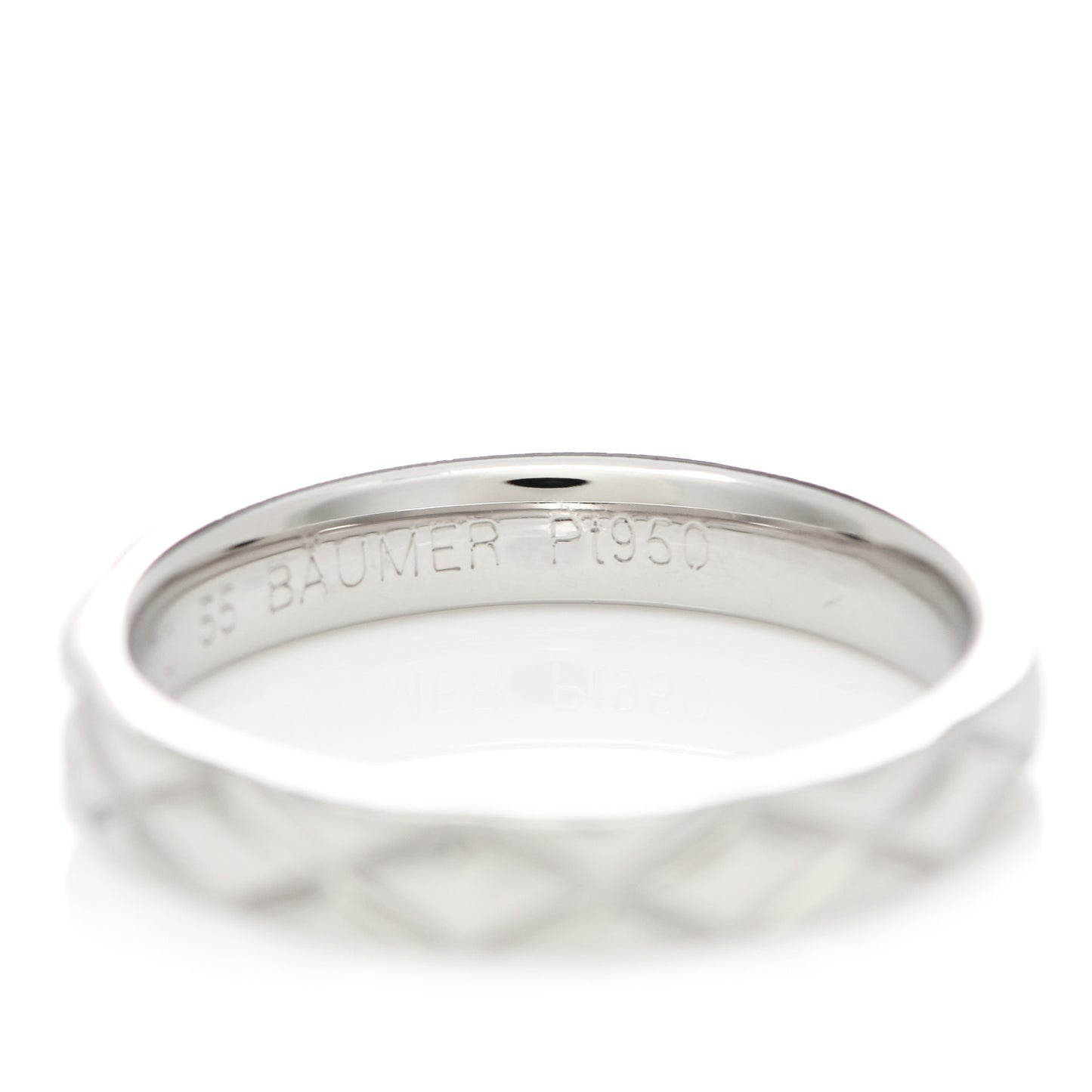 Platinum Mini Coco Crush Ring 54 7