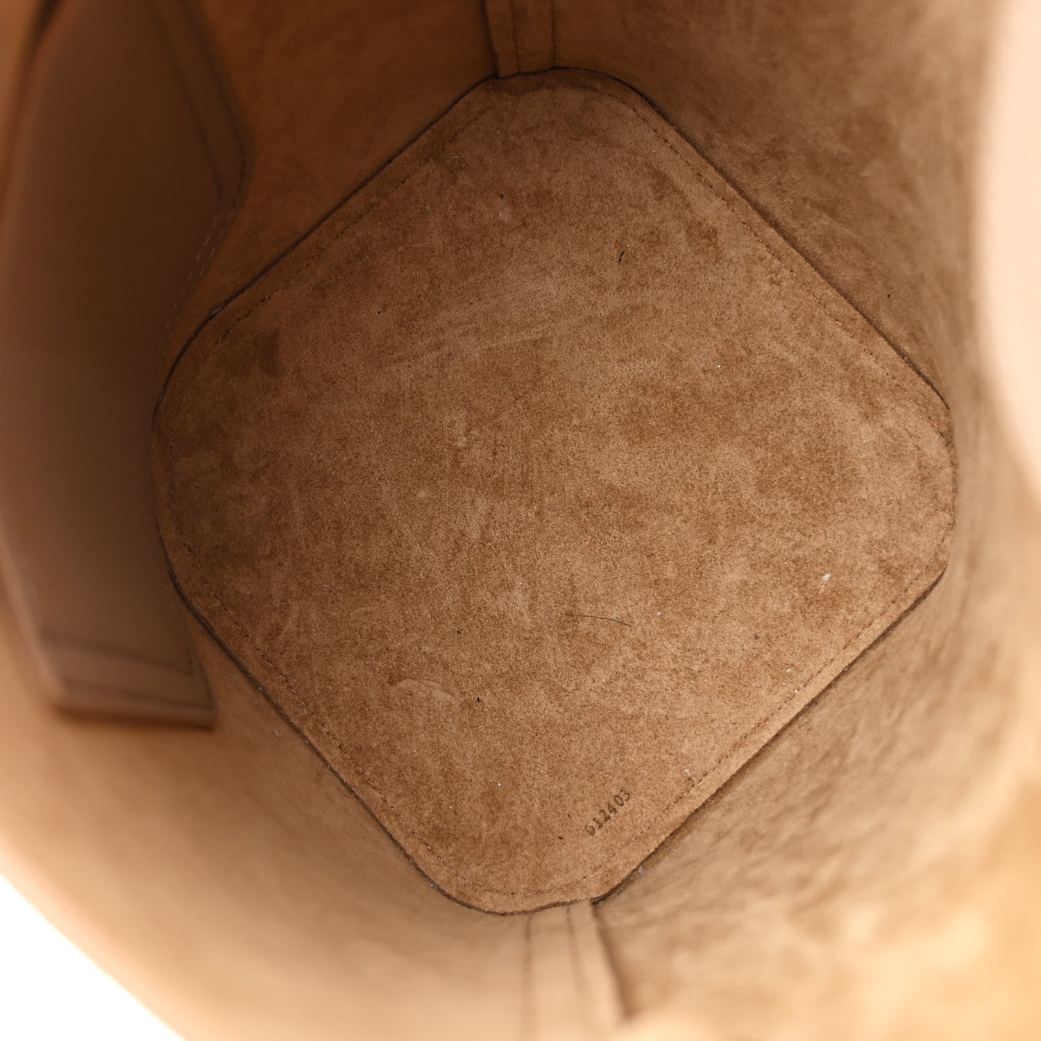 Loewe Soft Grained Calfskin Mini Pebble Bucket Bag Oak 5 of 9