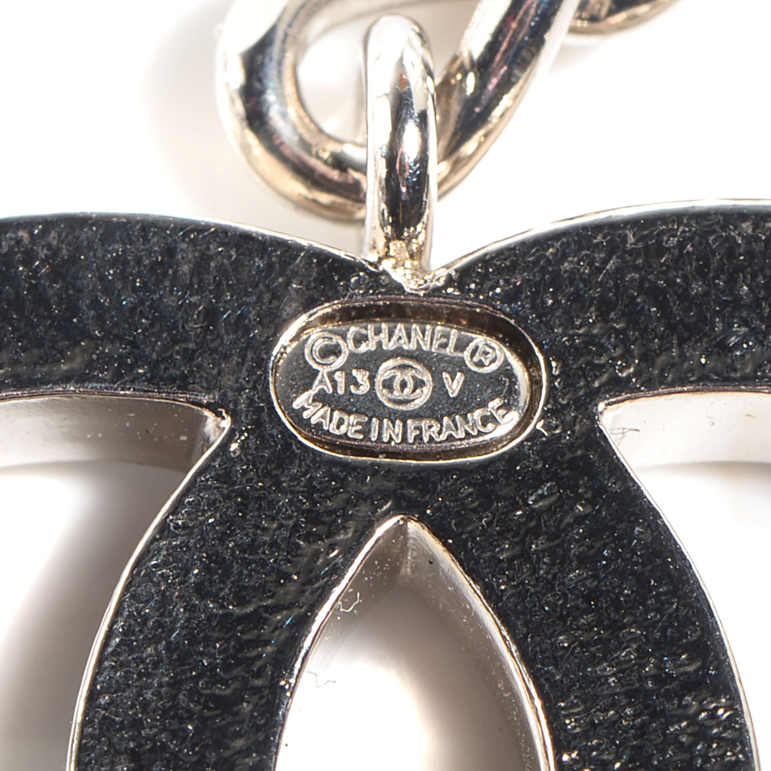 Chanel Enamel CC Ceinture Fantai Adjustable Belt Silver Black 3 of 5