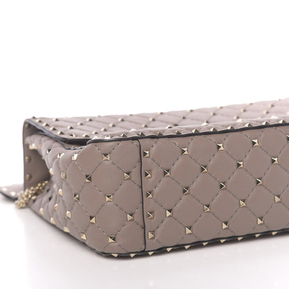 Valentino Garavani Nappa Large Rockstud Spike Shoulder Bag Clay 6 of 11
