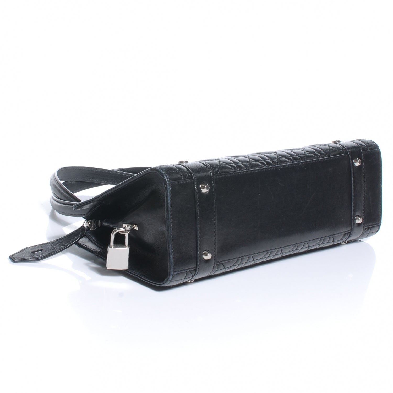 Christian Dior Calfskin Cannage Soft Lady Dior East West Black 4 of 7